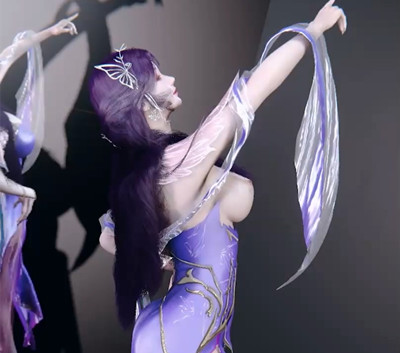 [364] VAM-[舞摇] 完美世界-云曦-紫丝高跟劲舞-晚漫-共享AI国漫精致绘画AI高清视频